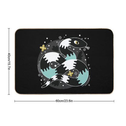 Snake Design  Pet-Safe Bath Mat