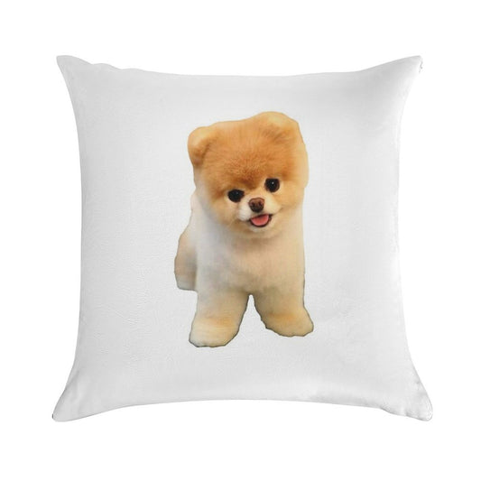 Cute Boo Puppy Soft Anti-Pilling Throw Pillow