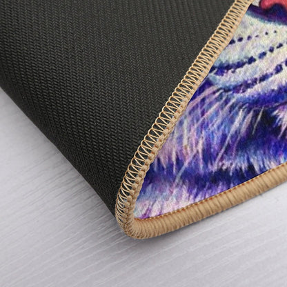 Among The Stars - Cosmic White Tiger  Pet-Safe Bath Mat