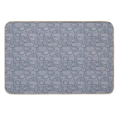 Stone Wall Pattern  High-Traffic Bath Mat