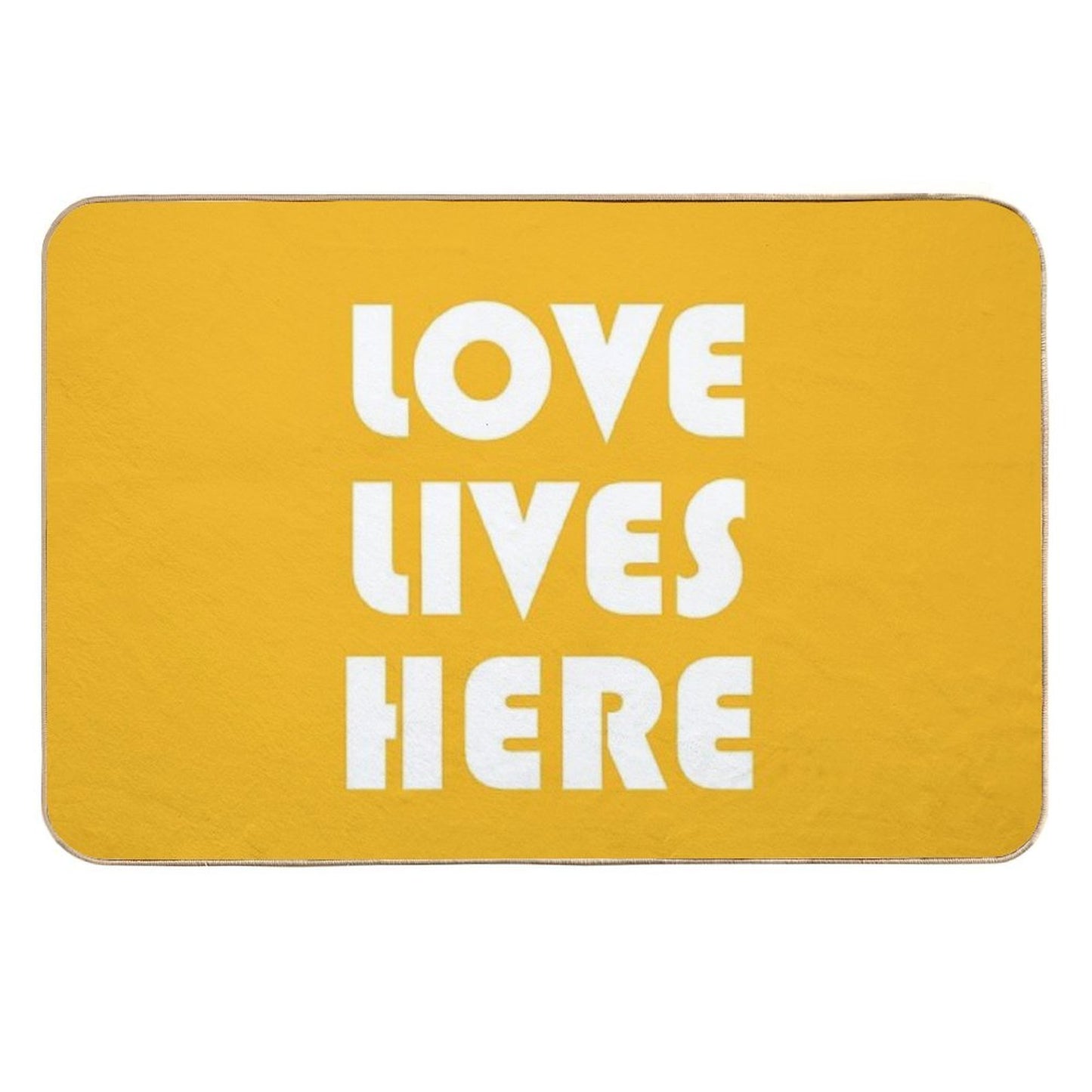 Love Lives Here  Repositionable Bath Mat