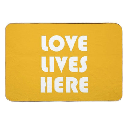Love Lives Here  Repositionable Bath Mat