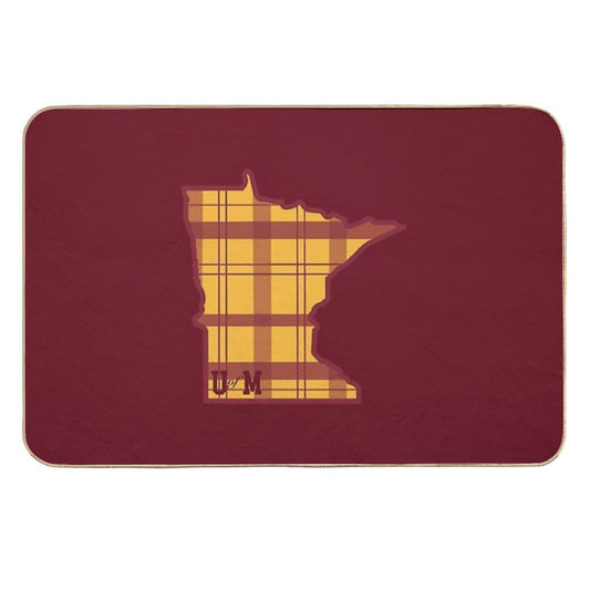 U of M Flannel MN  Fade-Resistant Bath Mat