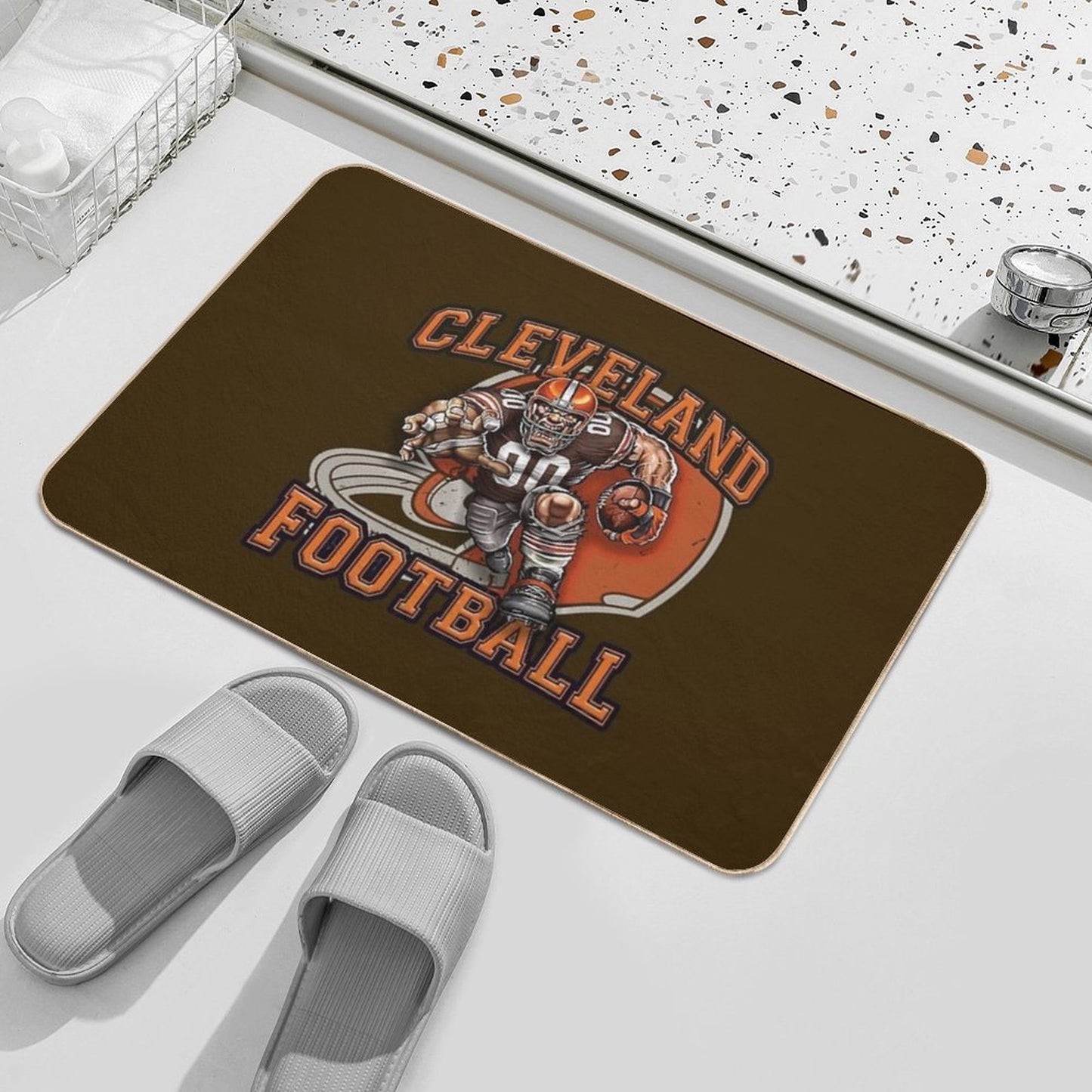 Cleveland Football  Dirt-Trapping Bath Mat