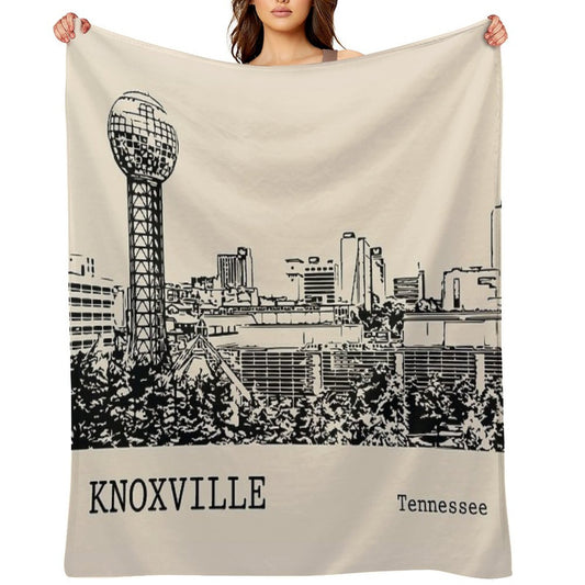 Knoxville Tennessee Sustainable Throw Blanket