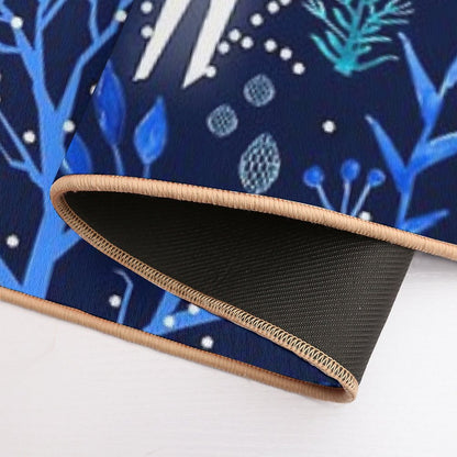 Deericorn In Blue  Non-Slip Bath Mat