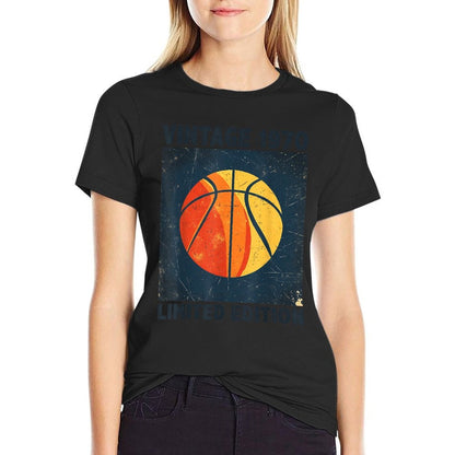 Classic Retro Vintage 1970 Basketball Lover Limited Edition  Slim-fit Cut T-Shirt
