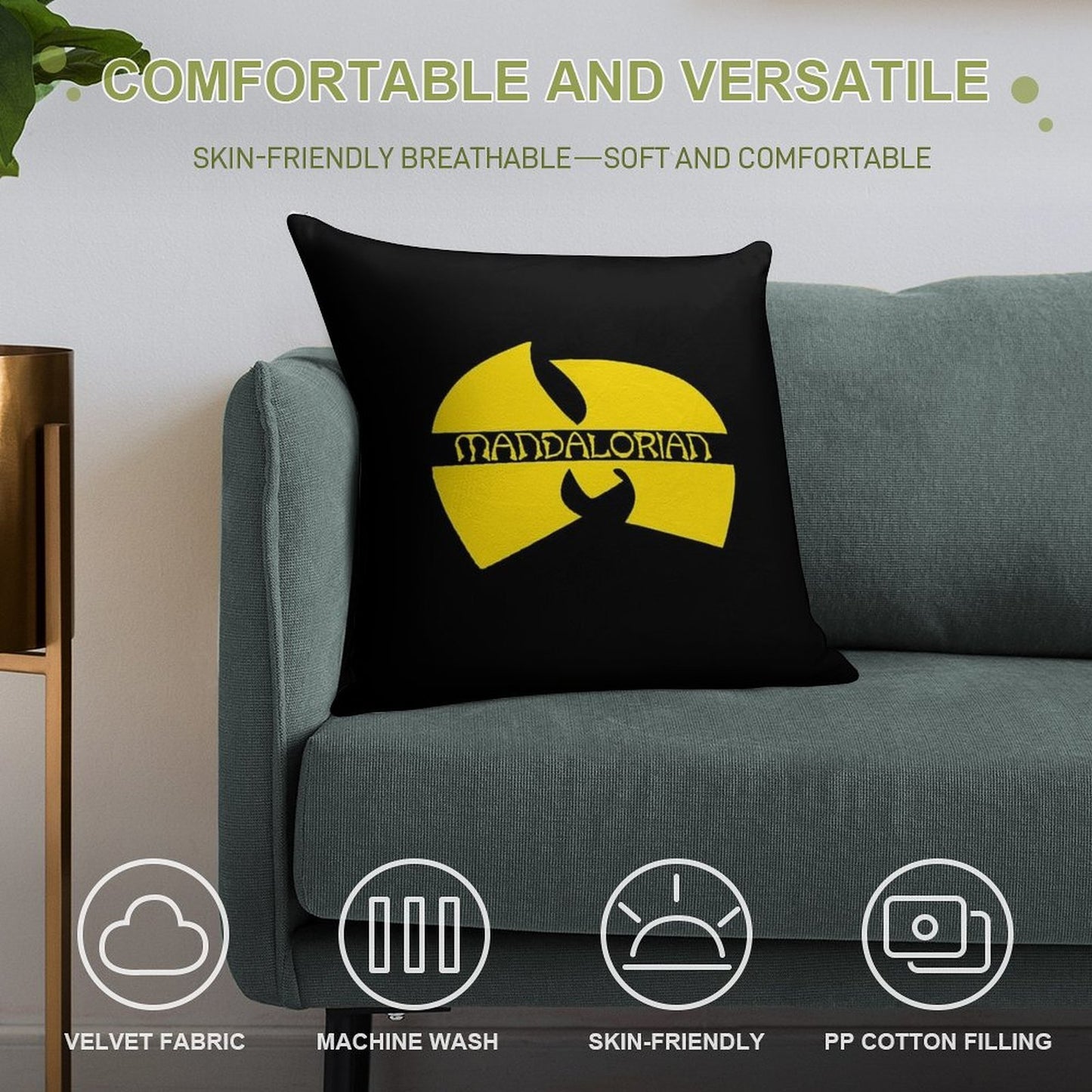 Mando Clan Soft Warmth Comfort Throw Pillow