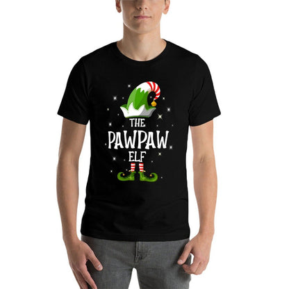 The PawPaw Elf Family Matching Group Christmas  Rolled Sleeves T-Shirt