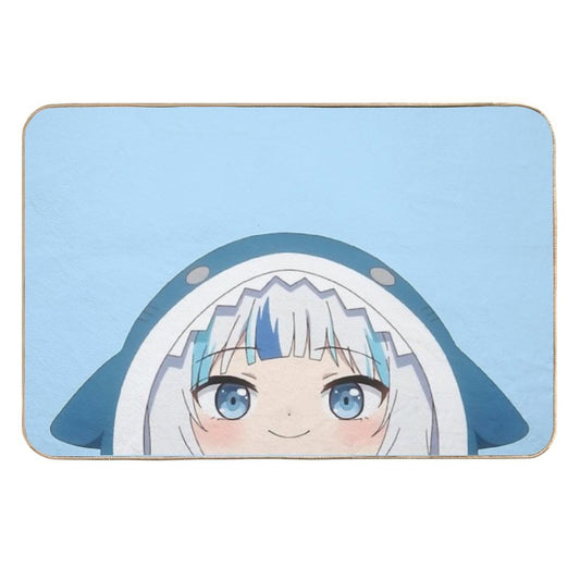 Gawr Gura Shark'd Peeker - Hololive #hololiveEnglish #holoMyth  Rapid-Drying Bath Mat