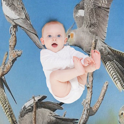 Rise And Shine (Cockatiels) Shrink-resistant Throw Blanket