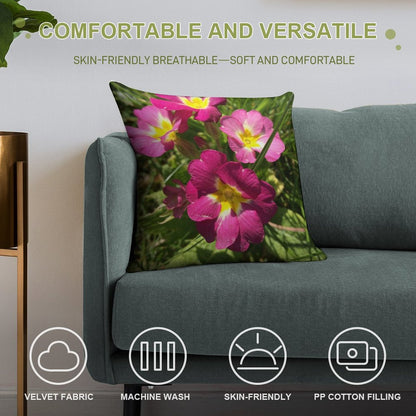 Flowers Soft Home Decor Throw Pillow