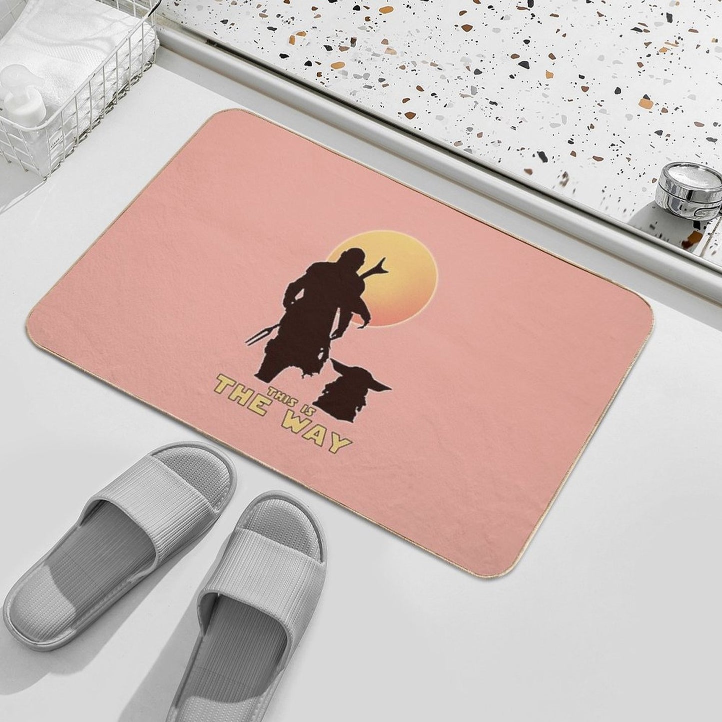 This Is The Way  Repositionable Bath Mat