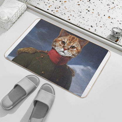 Cat Napoleon  Fade-Resistant Bath Mat