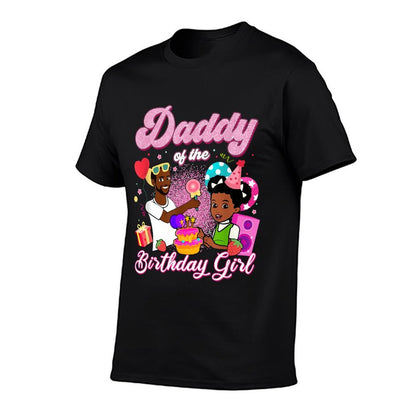 Daddy Of The Birthday Girl Gracie's Corner Birthday Party  Rolled Sleeves T-Shirt