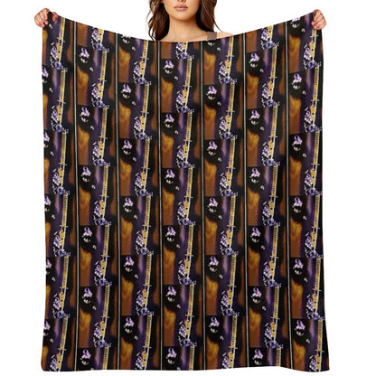 Album Poster Art for Bronmix's Music Album Gilded Age III Samurai Mind Anti-pilling Throw Blanket