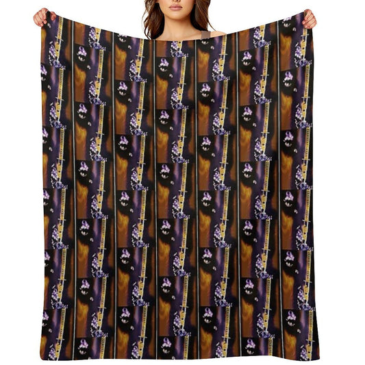 Album Poster Art for Bronmix's Music Album Gilded Age III Samurai Mind Anti-pilling Throw Blanket