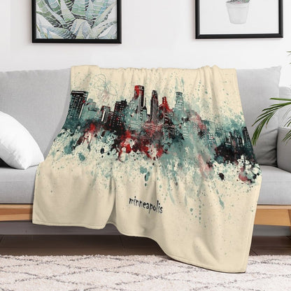 Minneapolis Skyline Comfort Throw Blanket