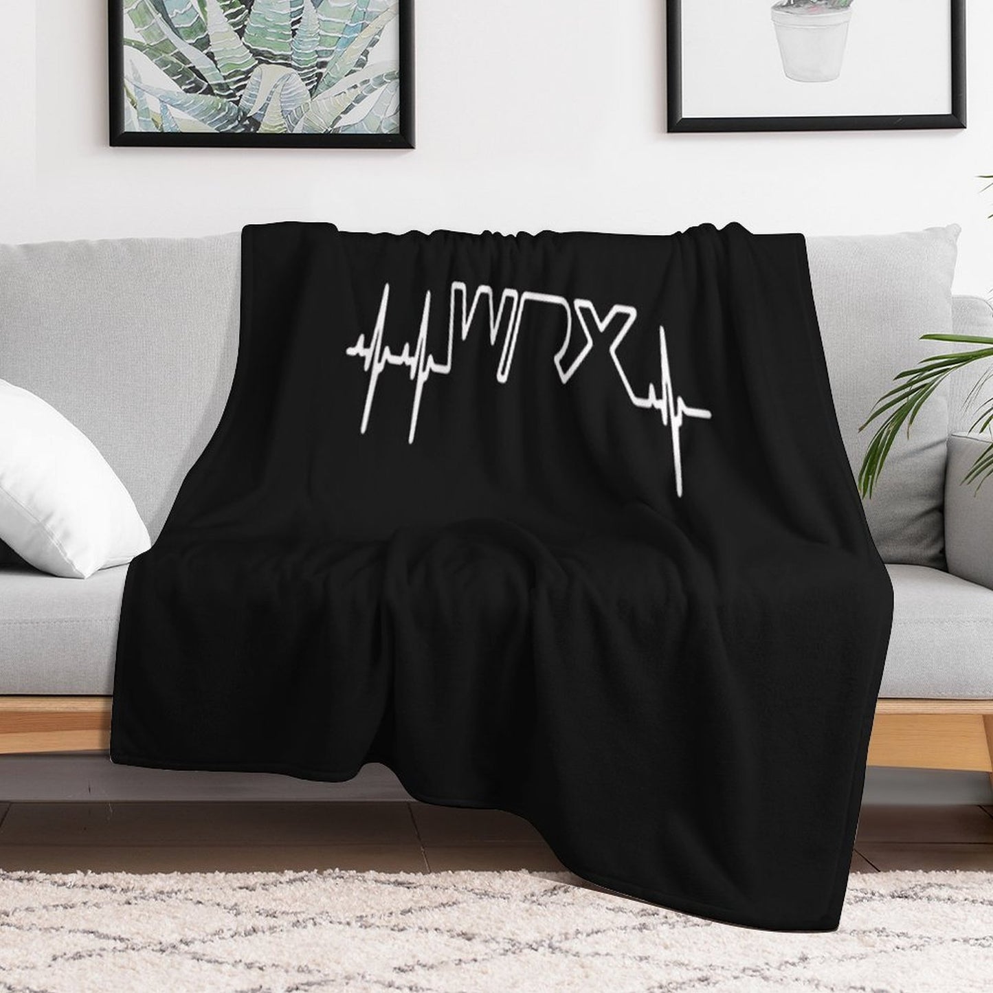WRX Heartbeat WRX Shirts for Men Women Durable Throw Blanket
