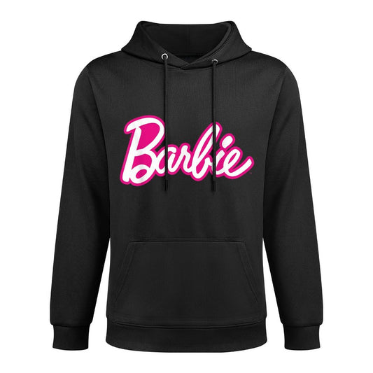 Barbie Current Pink And White Script Logo Shape Retention Hoodie