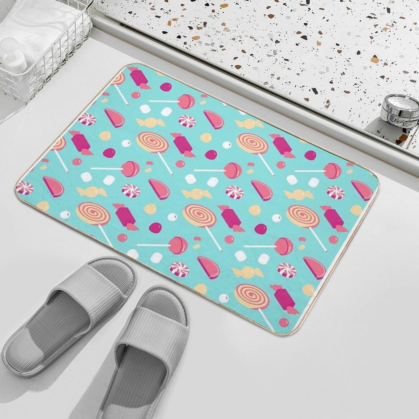Berry Candy  Dirt-Trapping Bath Mat