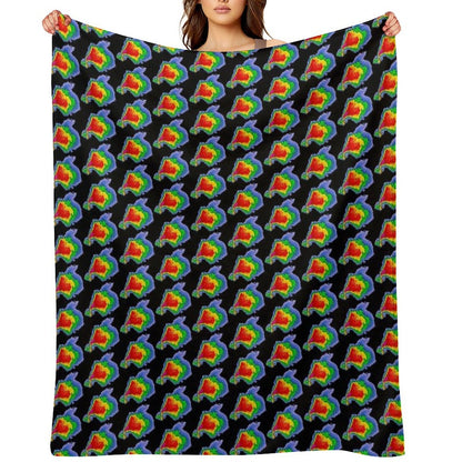 Supercell Radar Hook Echo 1 Sustainable Throw Blanket