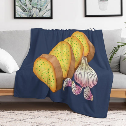 Garlic Bread Travel-friendly Throw Blanket