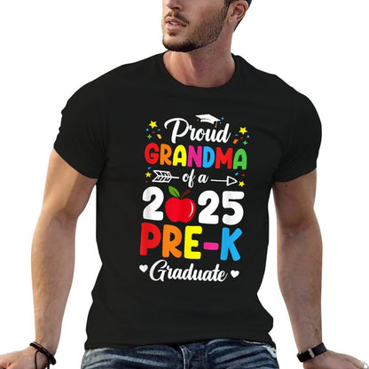 Proud Grandma Class of 2025 Pre-K Graduate Graduation  Vintage-inspired T-Shirt