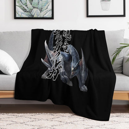 Nargacuga The Red Glare in The Darkness Anti-pilling Throw Blanket