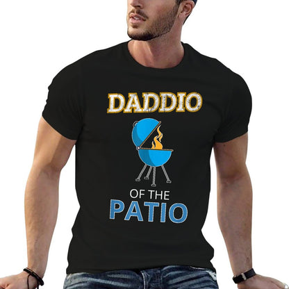 Funny Daddio Of The Patio Fathers Day BBQ Grill Dad  Relaxed-fit T-Shirt
