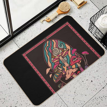The Mushroom Tribe  Garden of Shrooms  Pet-Safe Bath Mat
