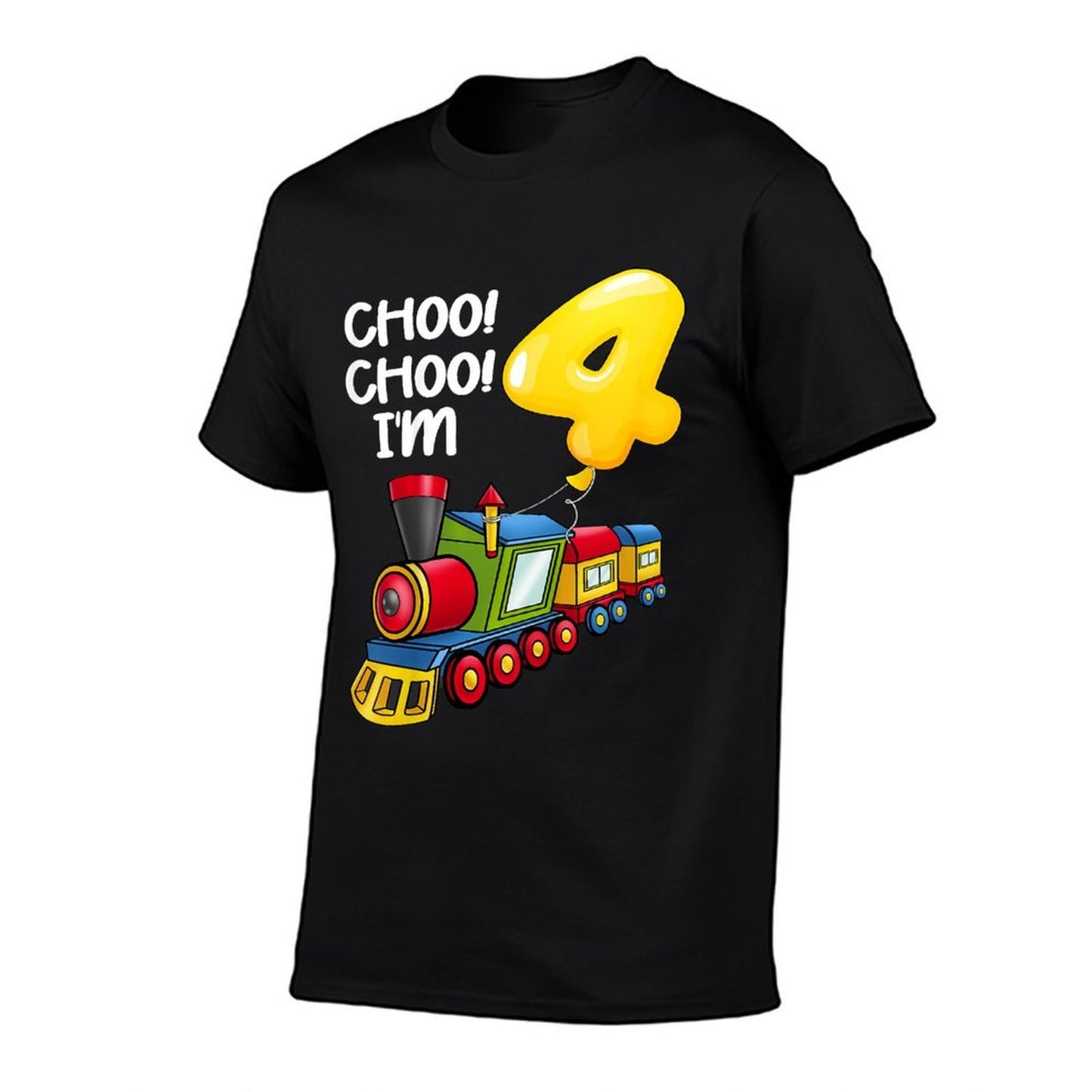 Choo Choo I'm 4 Years Old Locomotive Boys Train 4th Birthday  Classic T-Shirt