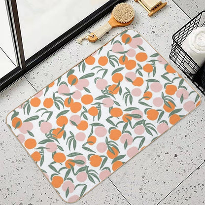 Peach Pattern  Multi-Purpose Bath Mat