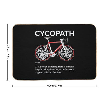 Cycopath Definition I - Red Bike  Odorless Bath Mat