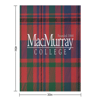 MacMurray College Tartan Sustainable Throw Blanket