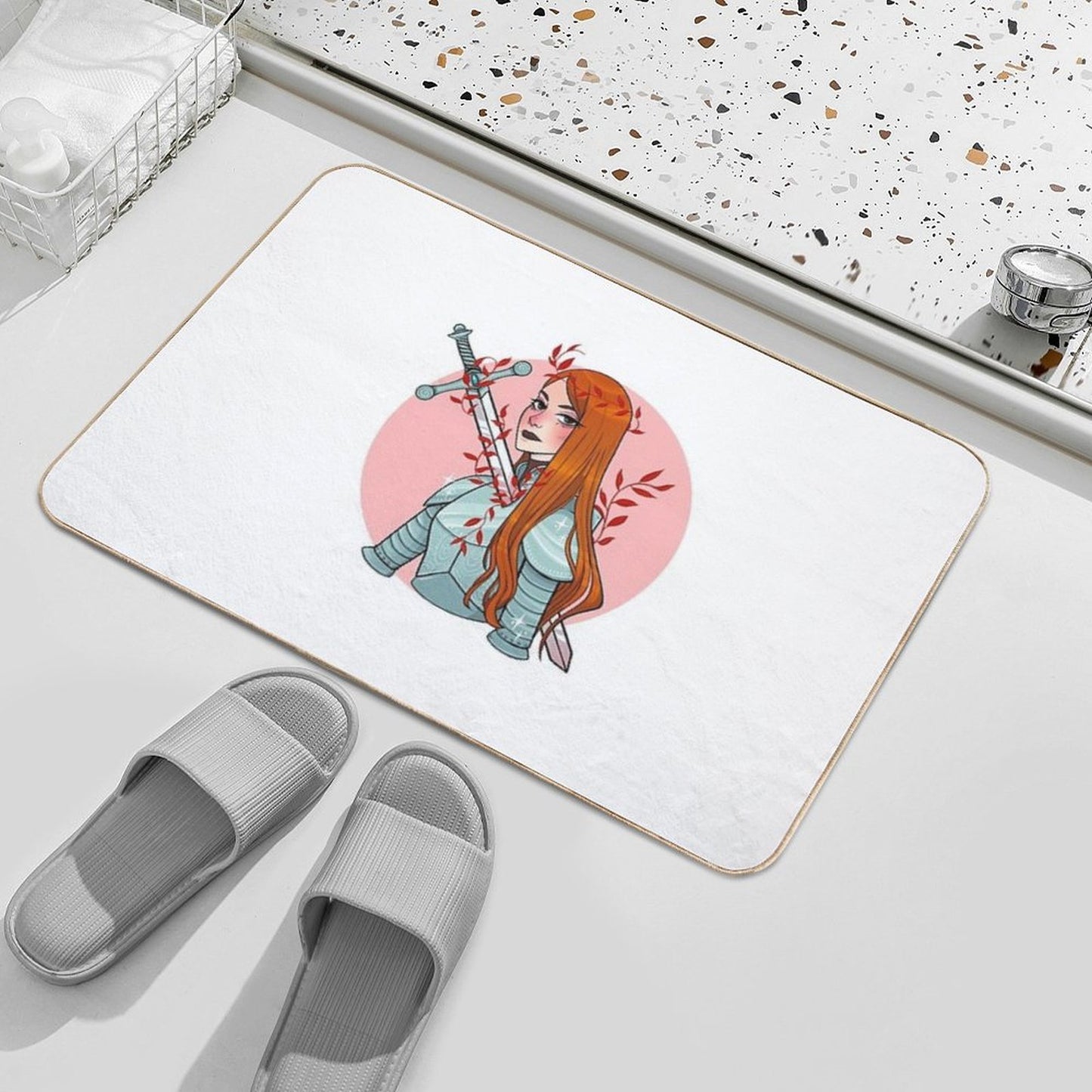 Pierce My Heart  Non-Slip Bath Mat
