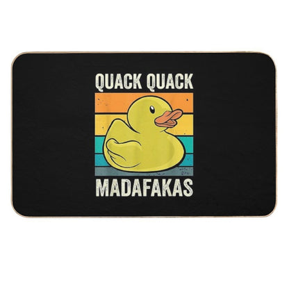 Quack Quack Madafakas Ducks Duck Duck Rubber Duck  Easy Maintenance Bath Mat