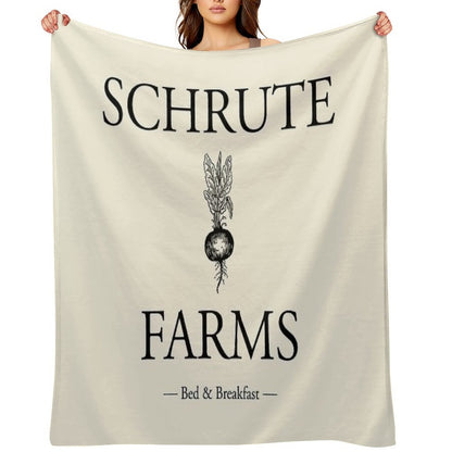 Schrute Farms Travel-friendly Throw Blanket
