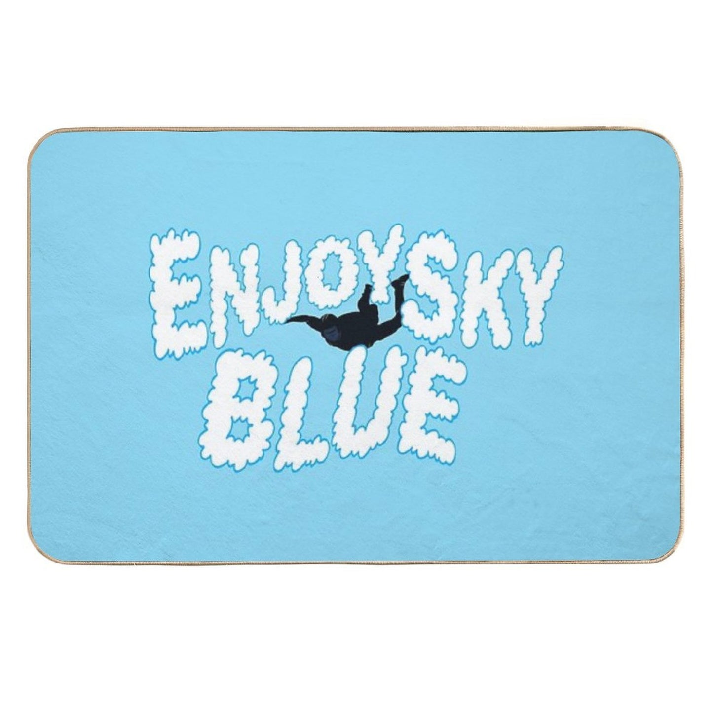 Enjoy Sky Blue Durable Bath Mat