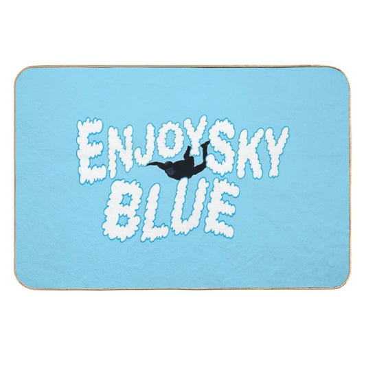 Enjoy Sky Blue Durable Bath Mat
