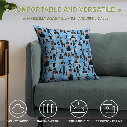 Zac Efron Troy Bolton Bet On It  High School Musical Soft Anti-Pilling Throw Pillow