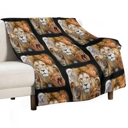 The Humble Lions - Lions Velvety-soft Throw Blanket