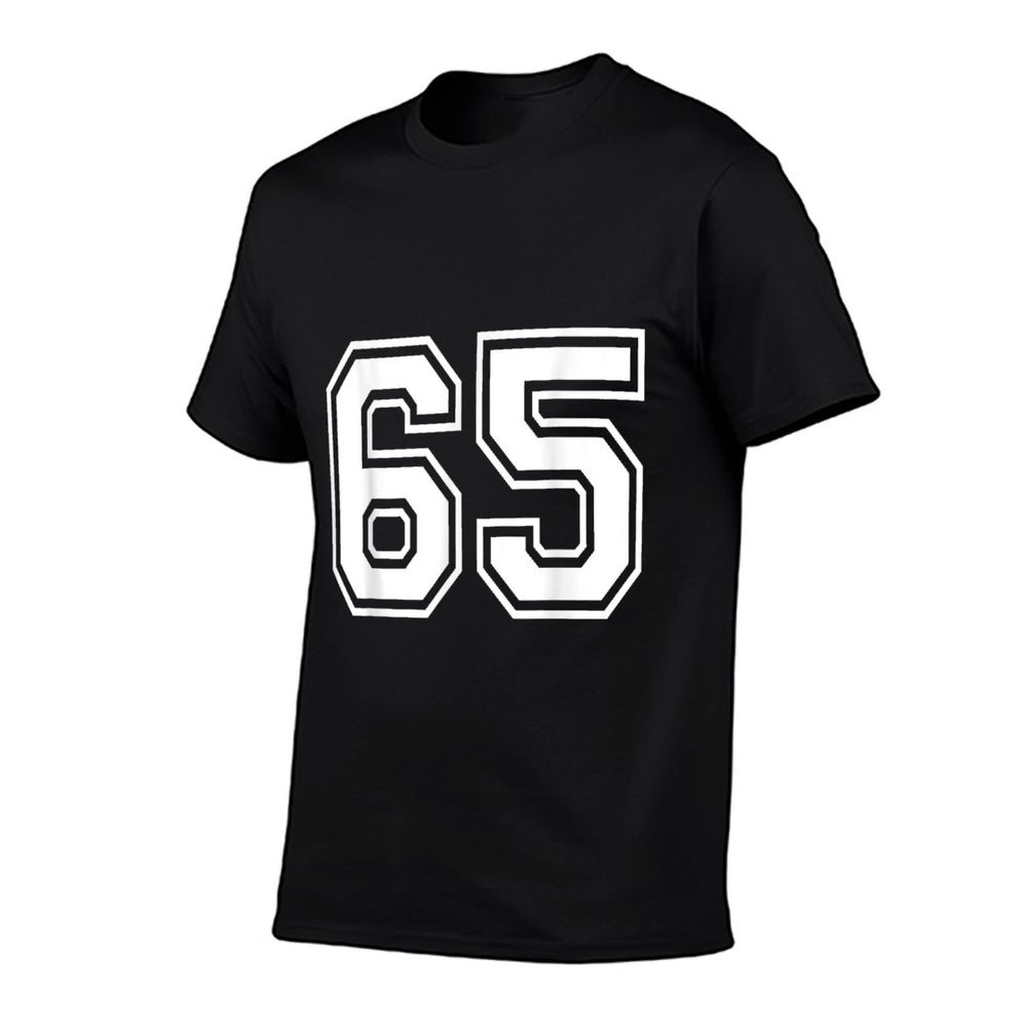 Number 65 Varsity Sports Team Jersey 65th Birthday 65 Years  Cotton T-Shirt