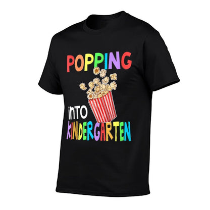 Popping Kindergarten Pop Corn BTS WEEK Back to School Boys  Summer-ready Fabric T-Shirt
