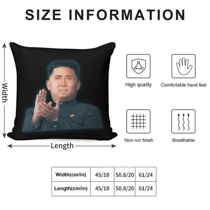 Nicolas Cage Supreme Leader - Nicholas Cage - Nick Cage - Nic Cage Soft Easy Maintenance Throw Pillow