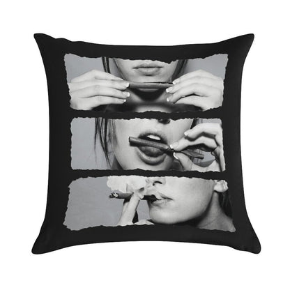 Girls Love Blunts Soft Skin-Friendly Throw Pillow