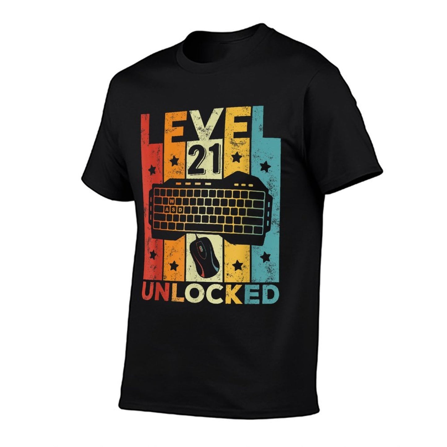 Level 21 Unlocked Gaming Keyboard 21st Birthday Men Women  Soft T-Shirt