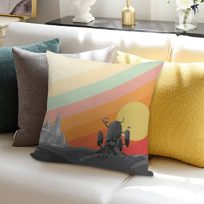 Land Of Ooo (Adventure Time) Soft Fade-Resistant Throw Pillow