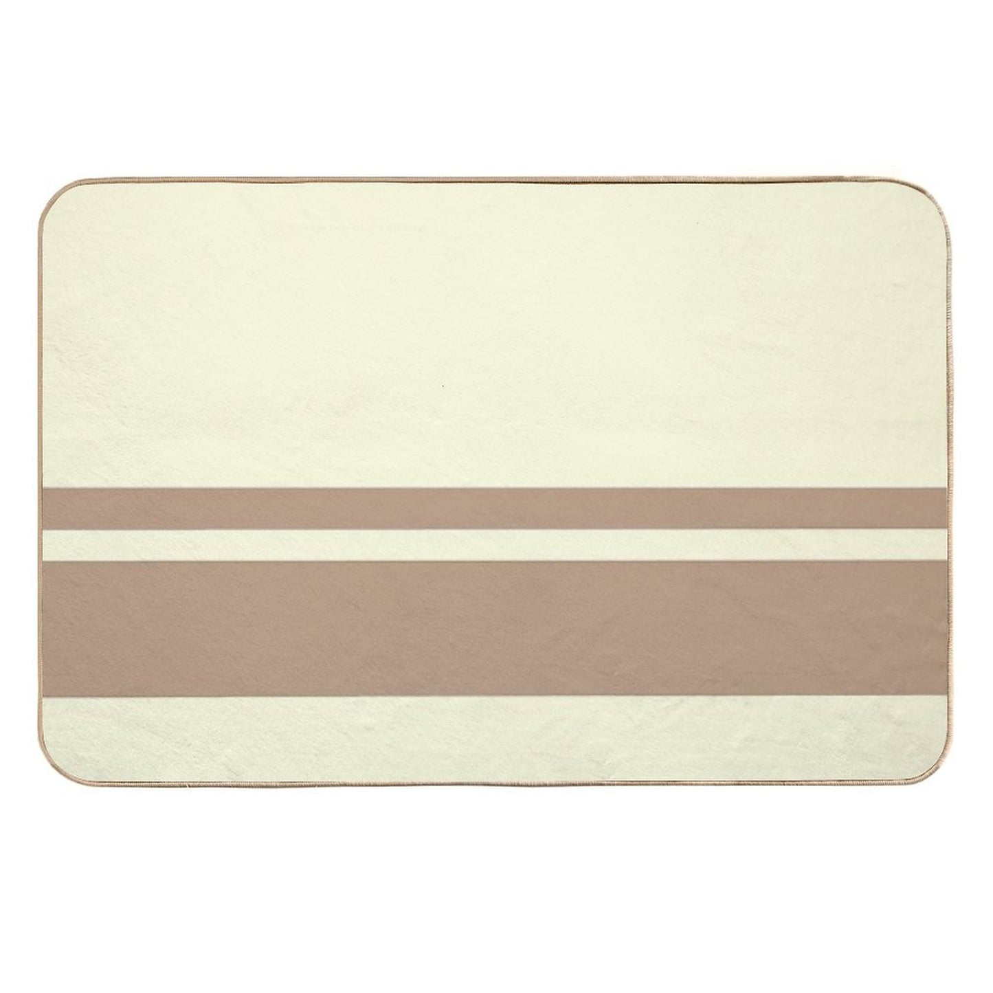Horizontal Violet Stripes Durable Bath Mat