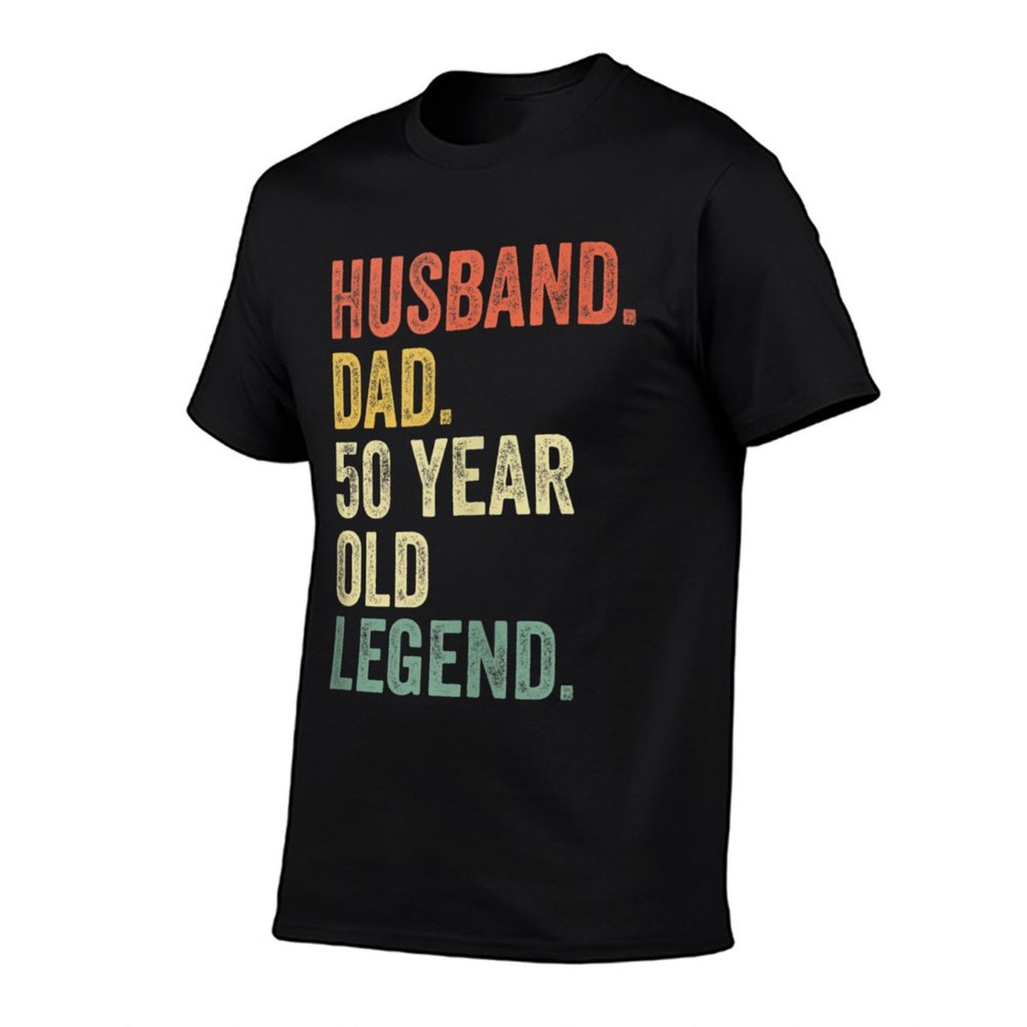 Mens Funny 50th Birthdays For Men Gifts Vintage Dad 1970  Easy-care T-Shirt